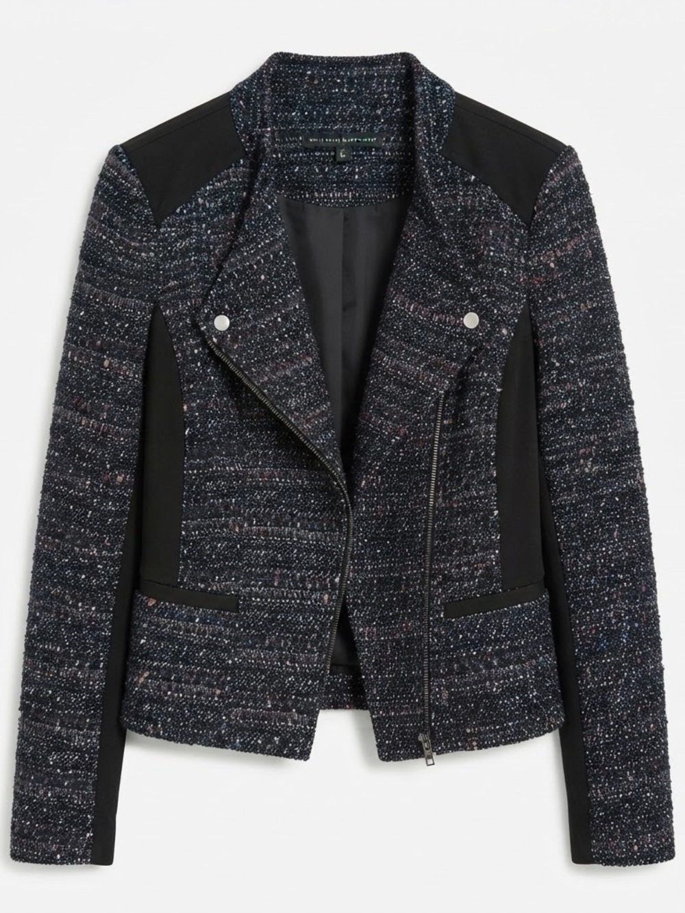 White House Black Market black multicolor size 12 Blazer